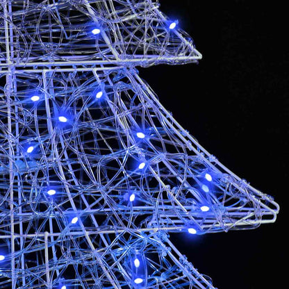 Christmas Tree with 100 LEDs Blue 120 cm Acrylic