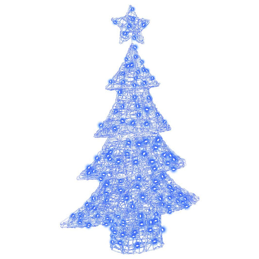 Christmas Tree 100 LEDs Blue 120 cm Acrylic