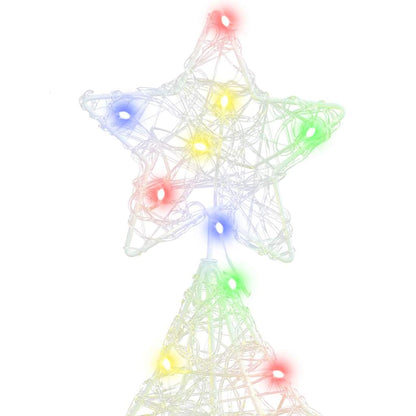Christmas Tree with 100 LEDs Multicolour 120 cm Acrylic