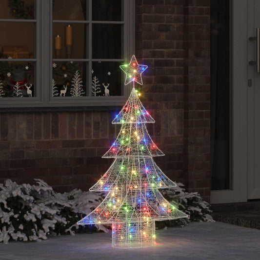 Christmas Tree 100 LEDs Multicolour 120 cm Acrylic