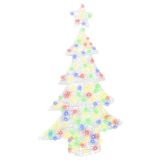 Christmas Tree 100 LEDs Multicolour 120 cm Acrylic