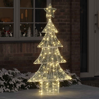 Christmas Tree with 160 LEDs Warm white 150 cm Acrylic
