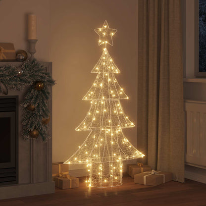 Christmas Tree with 160 LEDs Warm white 150 cm Acrylic