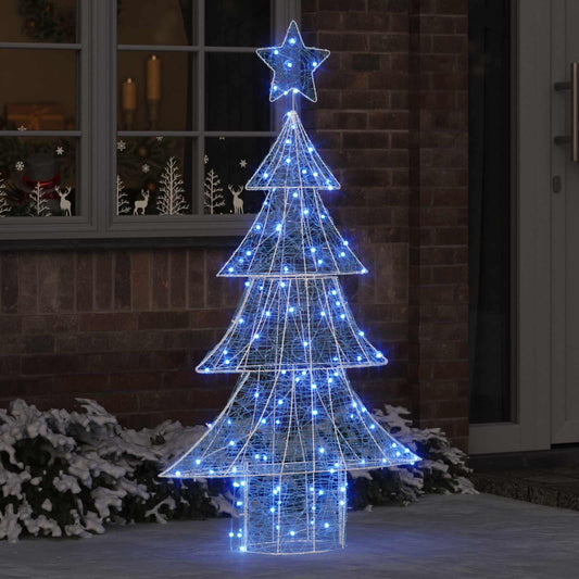 Christmas Tree 160 LEDs Blue 150 cm Acrylic