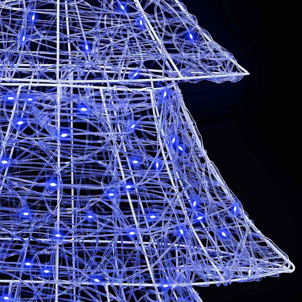 Christmas Tree with 240 LEDs Blue 180 cm Acrylic