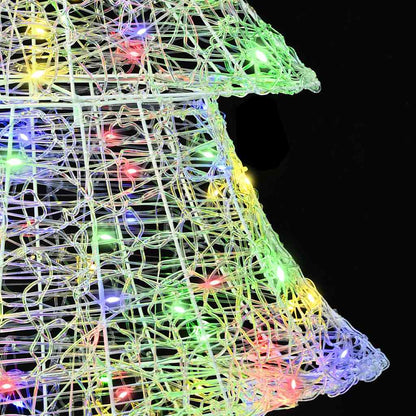 Christmas Tree with 240 LEDs Multicolour 180 cm Acrylic