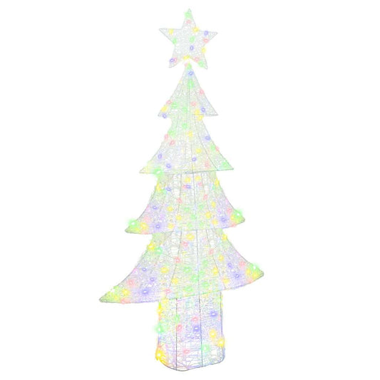 Christmas Tree 240 LEDs Multicolour 180 cm Acrylic