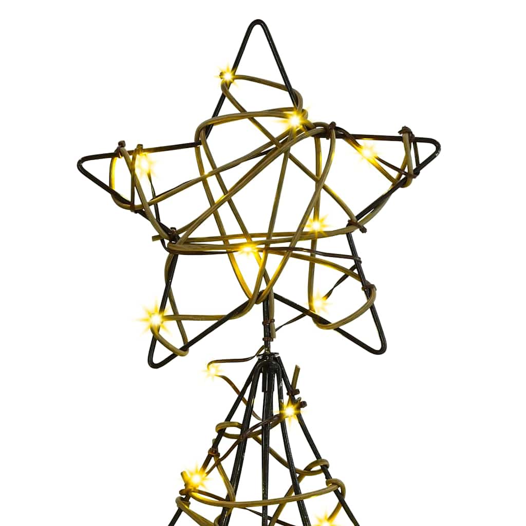 Christmas Tree with 120 LEDs Warm white 150 cm Rattan