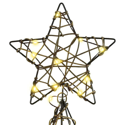 Christmas Tree with 160 LEDs Warm white 150 cm Rattan