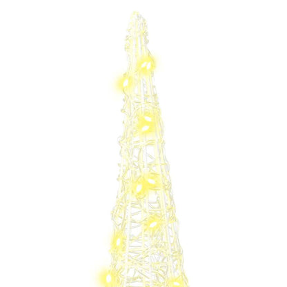 Christmas Tree 3 pcs Warm white 20 x 20 x 80 cm Acrylic