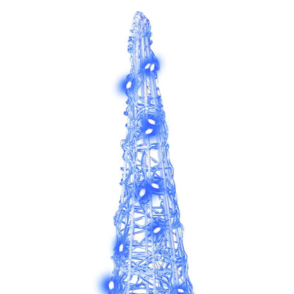 Christmas Tree with 90 LEDs 3 pcs Blue 20 x 20 x 80 cm Acrylic