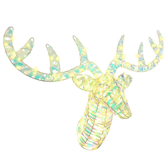 Reindeer Pull Sleigh 140 LEDs Warm white 68 x 36.5 x62.5 cm PET
