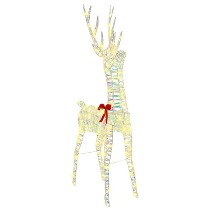 Reindeer Pull Sleigh Warm white 70 x 26 x 129 cm PET