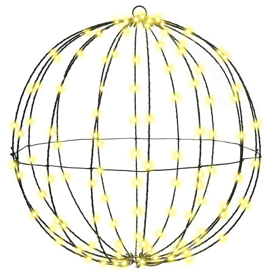 Ball with 320 LEDs 2 pcs Warm white 50 cm Metal