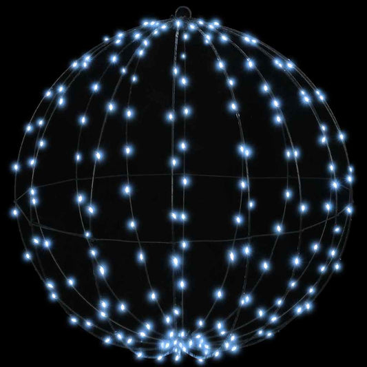 Ball with 192 LEDs Cold white 60 cm Metal