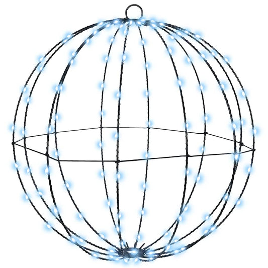 Ball with 320 LEDs 2 pcs Cold white 50 cm Metal
