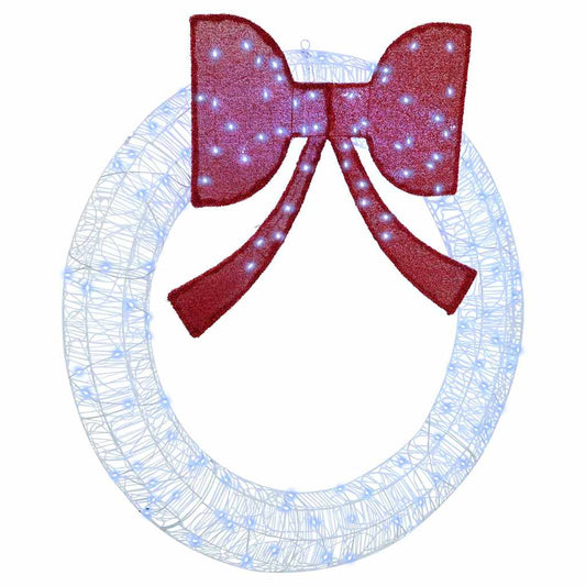 Wreath 150 LEDs Cold white 120 cm Acrylic
