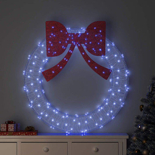 Wreath 150 LEDs Blue 120 cm Acrylic