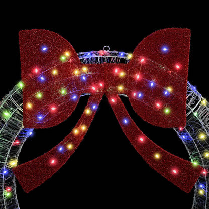 Wreath with 150 LEDs Multicolour 120 cm Acrylic