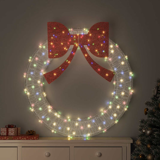 Wreath 150 LEDs Multicolour 120 cm Acrylic
