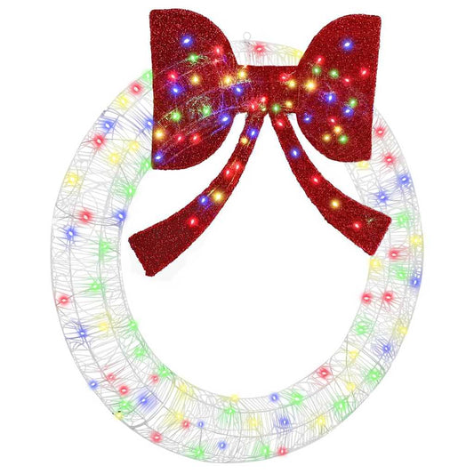 Wreath 150 LEDs Multicolour 120 cm Acrylic