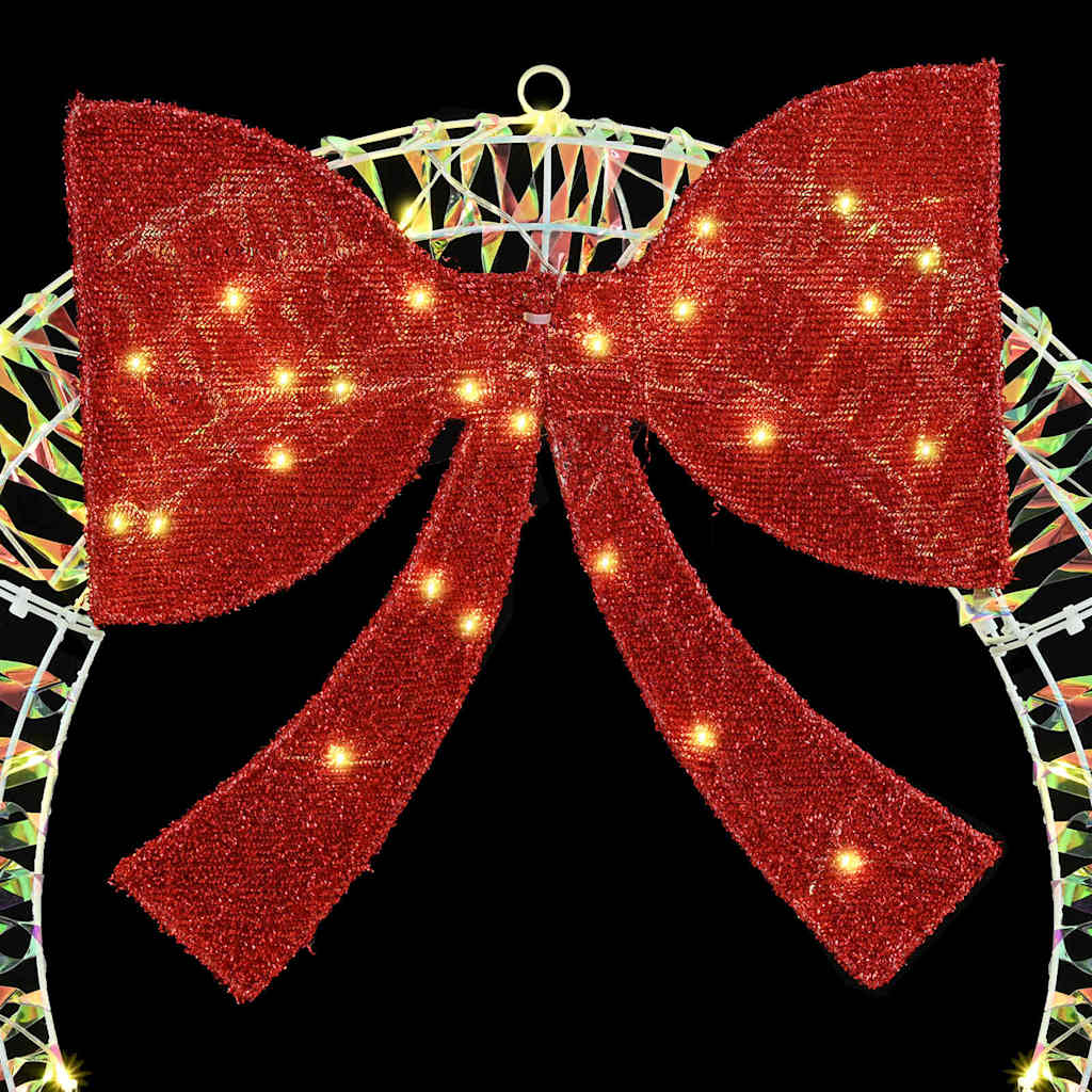 Wreath with 150 LEDs Warm white 121 x 121 x 10 cm PET