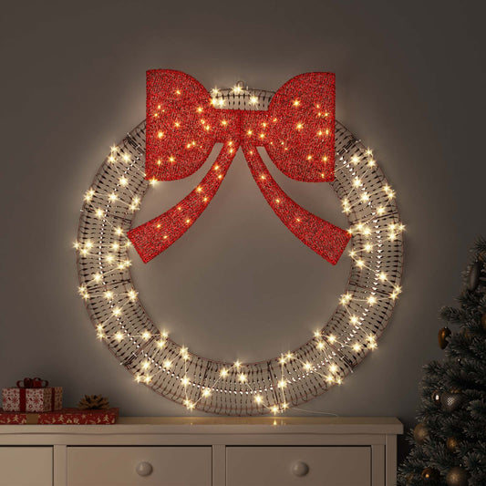 Wreath 150 LEDs Warm white 121 x 121 x 10 cm PET