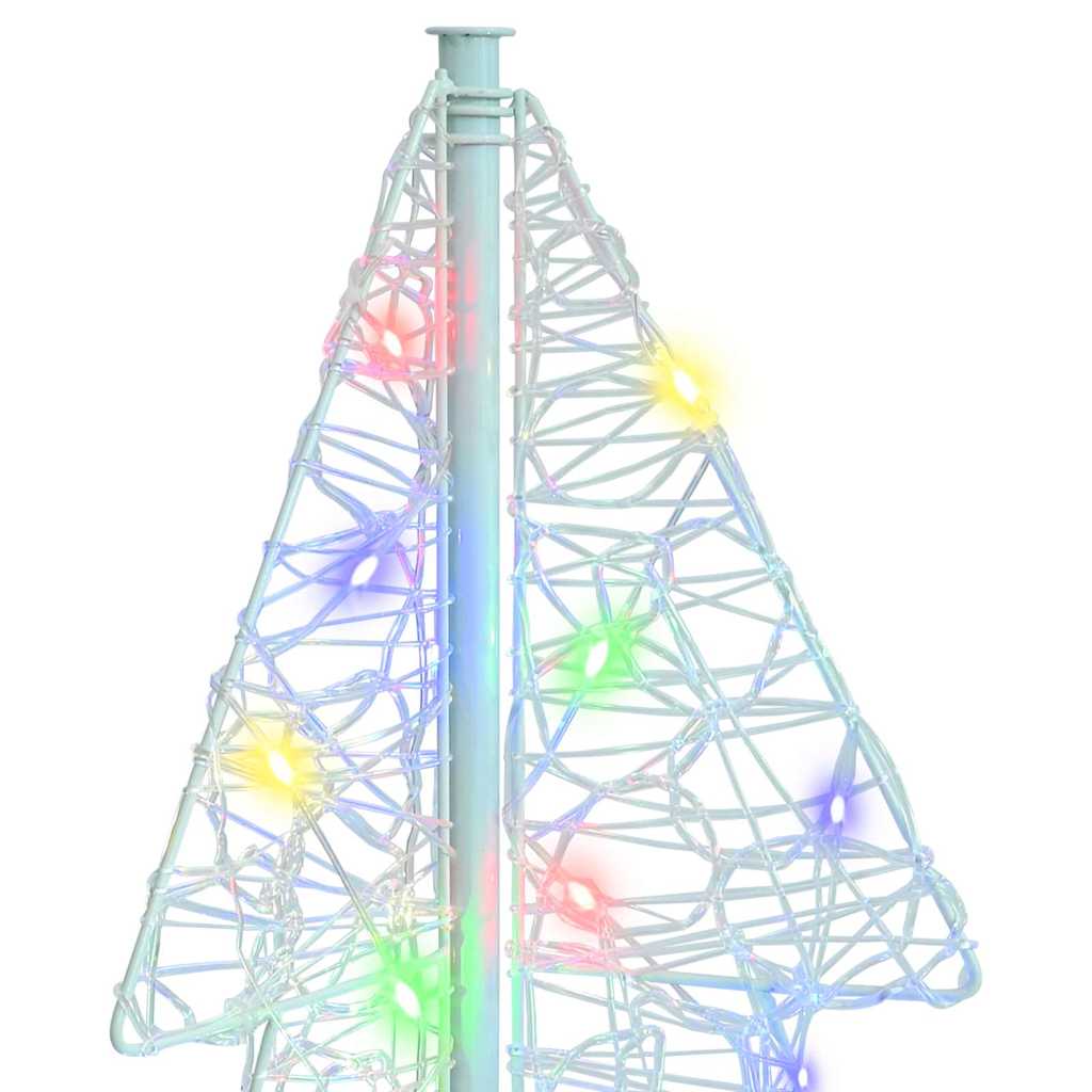 Christmas Tree with 100 LEDs Multicolour 120 cm Acrylic