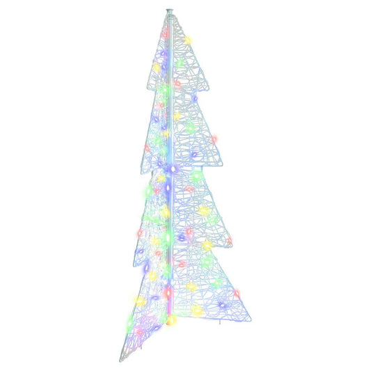 Christmas Tree 100 LEDs Multicolour 120 cm Acrylic
