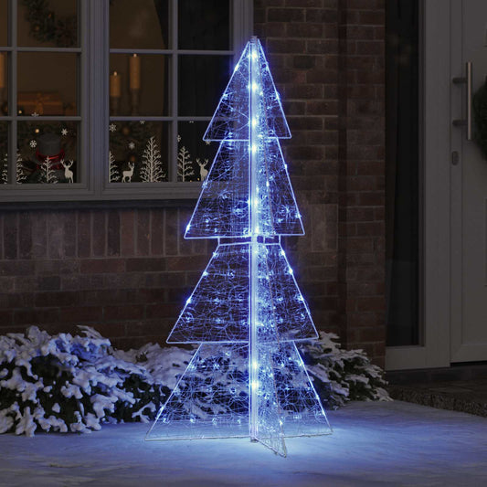 Christmas Tree 160 LEDs Blue 150 cm Acrylic
