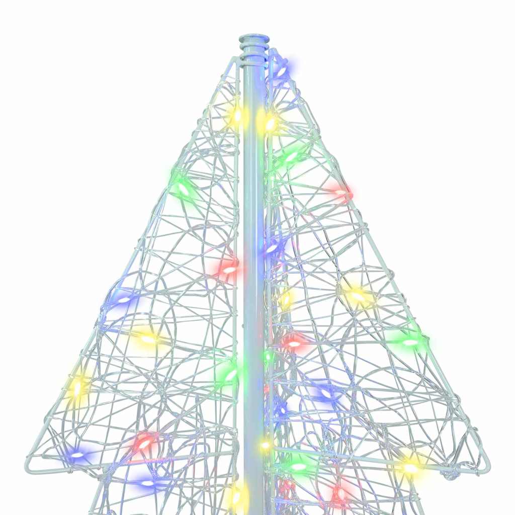 Christmas Tree with 160 LEDs Multicolour 150 cm Acrylic