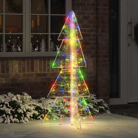 Christmas Tree 160 LEDs Multicolour 150 cm Acrylic