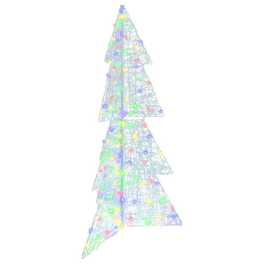 Christmas Tree 160 LEDs Multicolour 150 cm Acrylic