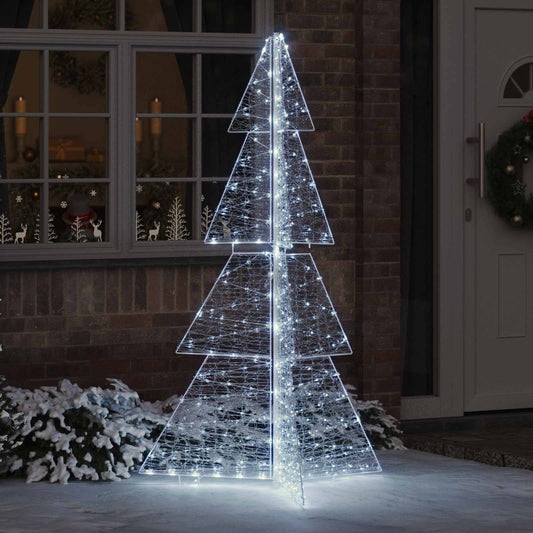 Christmas Tree 240 LEDs Cold White 180 cm Acrylic