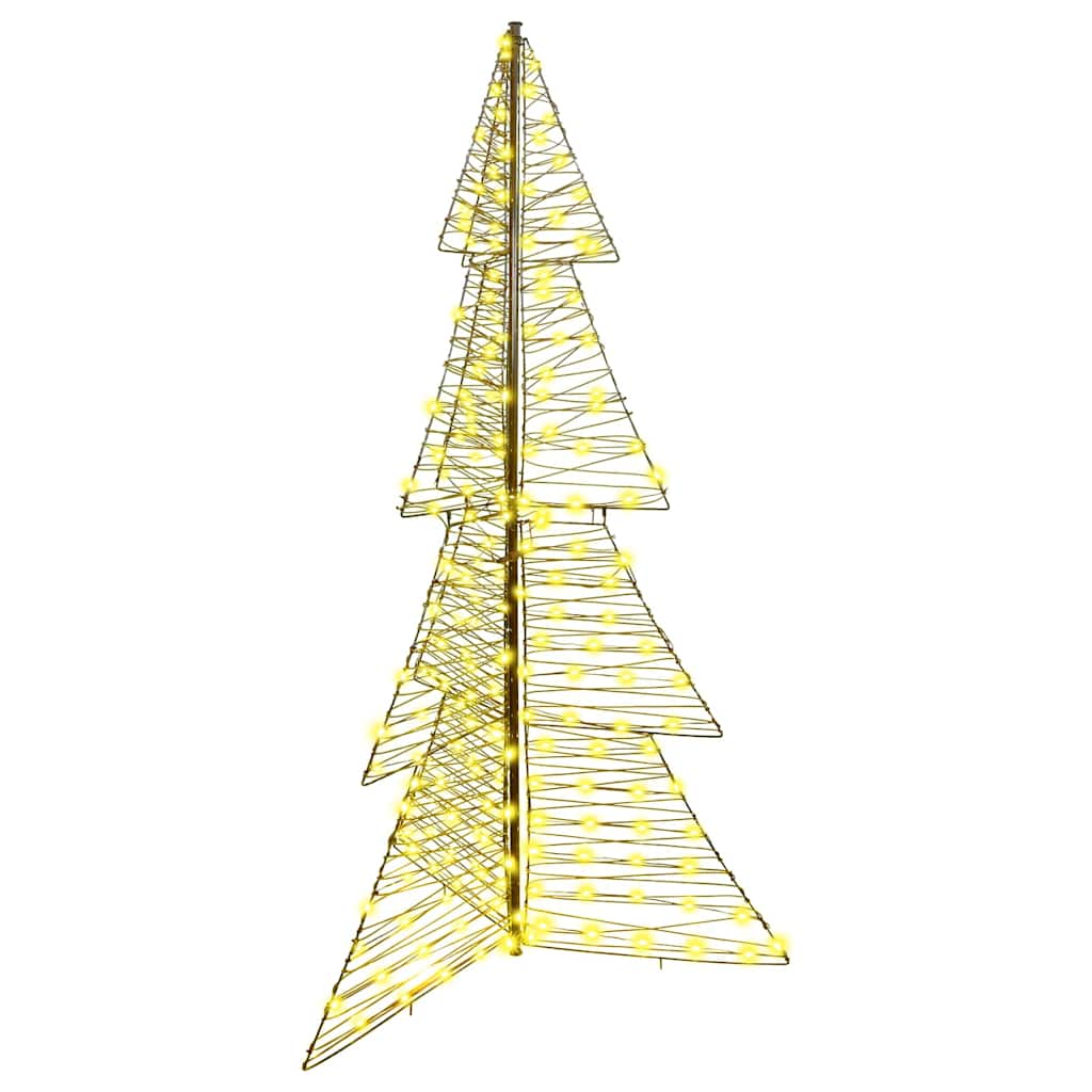 Christmas Tree with 240 LEDs Warm White 180 cm Rattan