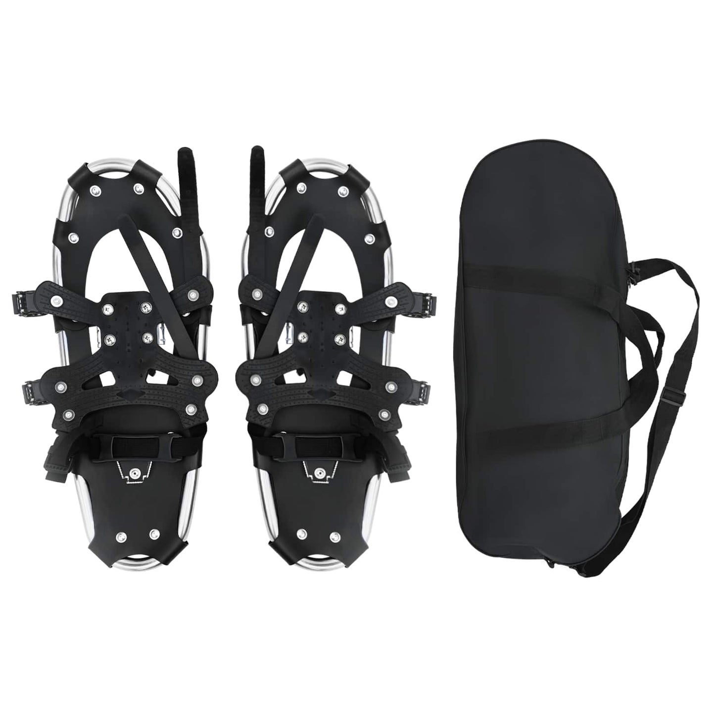 3 in 1 Snowshoes Silver and Black 53.5 x 21 cm