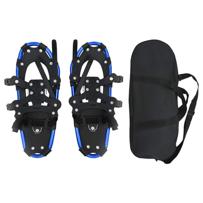 3 in 1 Snowshoes Blue and Black 53.5 x 21 cm Aluminum and HDPE