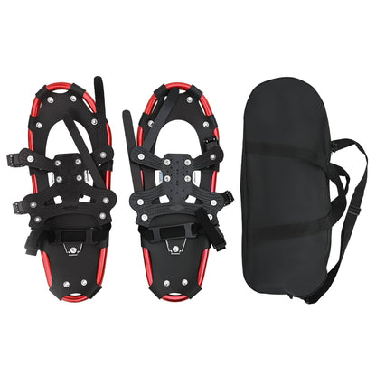 3 in 1 Snowshoes Red and Black 53.5 x 21 cm Aluminum and HDPE