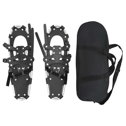 3 in 1 Snowshoes Silver and Black 63 x 21 cm Aluminum and HDPE