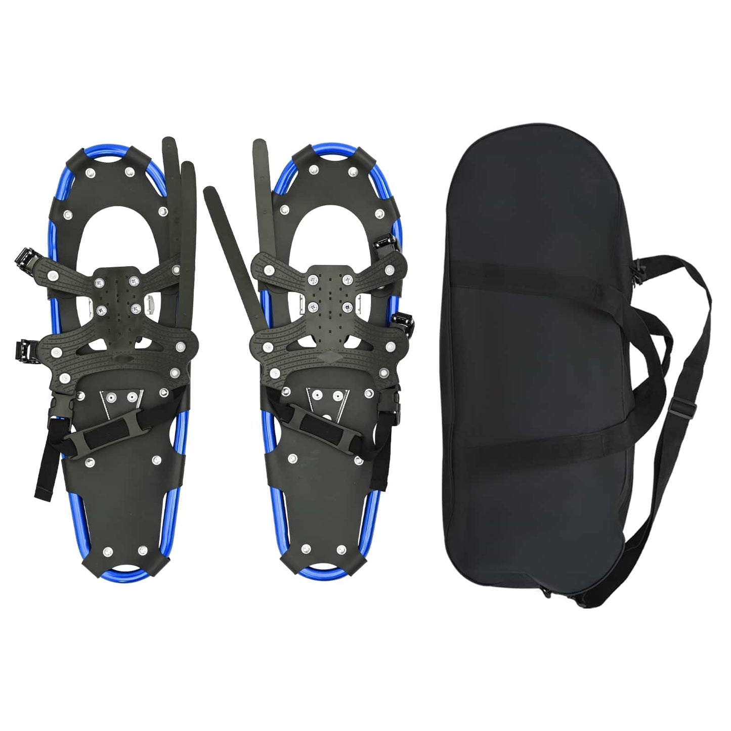 3 in 1 Snowshoes Blue and Black 63 x 21 cm Aluminum and HDPE