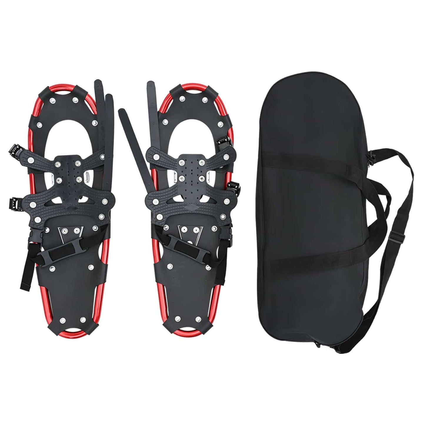 3 in 1 Snowshoes Red and Black 63 x 21 cm Aluminum and HDPE