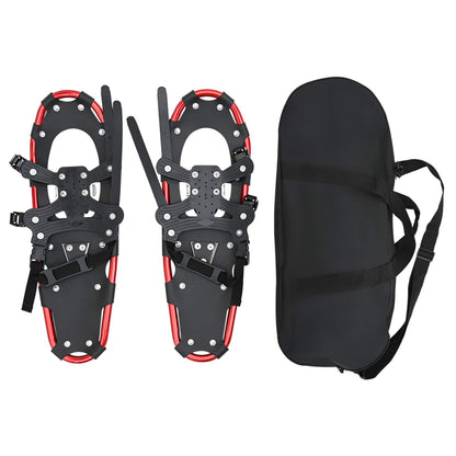 3 in 1 Snowshoes Red and Black 63 x 21 cm Aluminum and HDPE