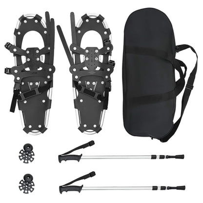 3 in 1 Snowshoes Silver and Black 63.5 x 21 cm