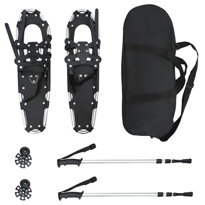 3 in 1 Snowshoes Silver and Black 78.5 x 22 cm