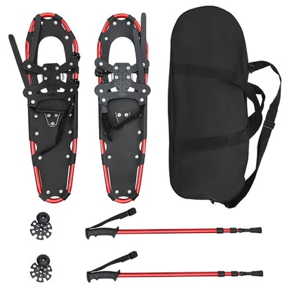 3 in 1 Snowshoes Red and Black 78.5 x 22 cm Aluminum and HDPE
