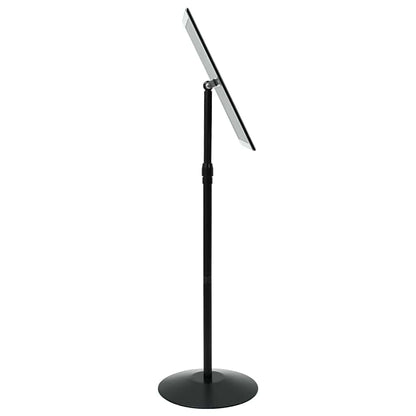 Pedestal Poster Stand Height Adjustable Silver A3 PVC and Steel