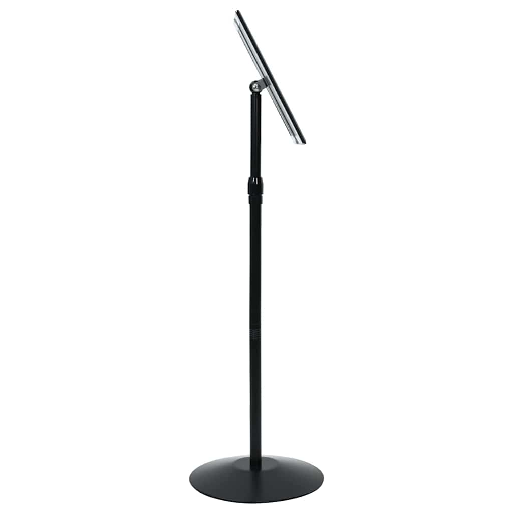 Pedestal Poster Stand Height Adjustable Silver A4 PVC and Steel