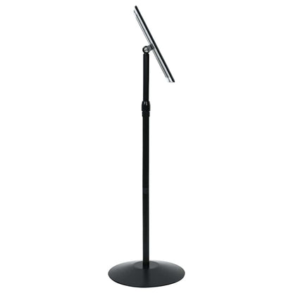Pedestal Poster Stand Height Adjustable Silver A4 PVC and Steel
