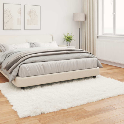 Faux Sheepskin Rug TAFALLA White 160 x 230 cm Polyester