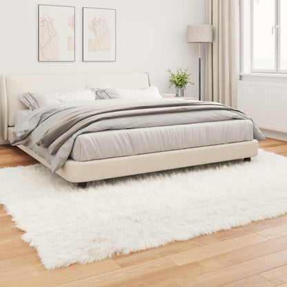 Faux Sheepskin Rug TAFALLA White 240 x 340 cm Polyester